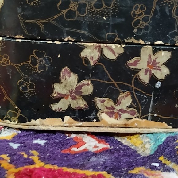 Large Victorian Wood and Celluloid Glove / Brush Box - Edwardian - Picture 10 of 15